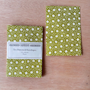 Packet of Ten Patterned Envelopes by Cambridge Imprint