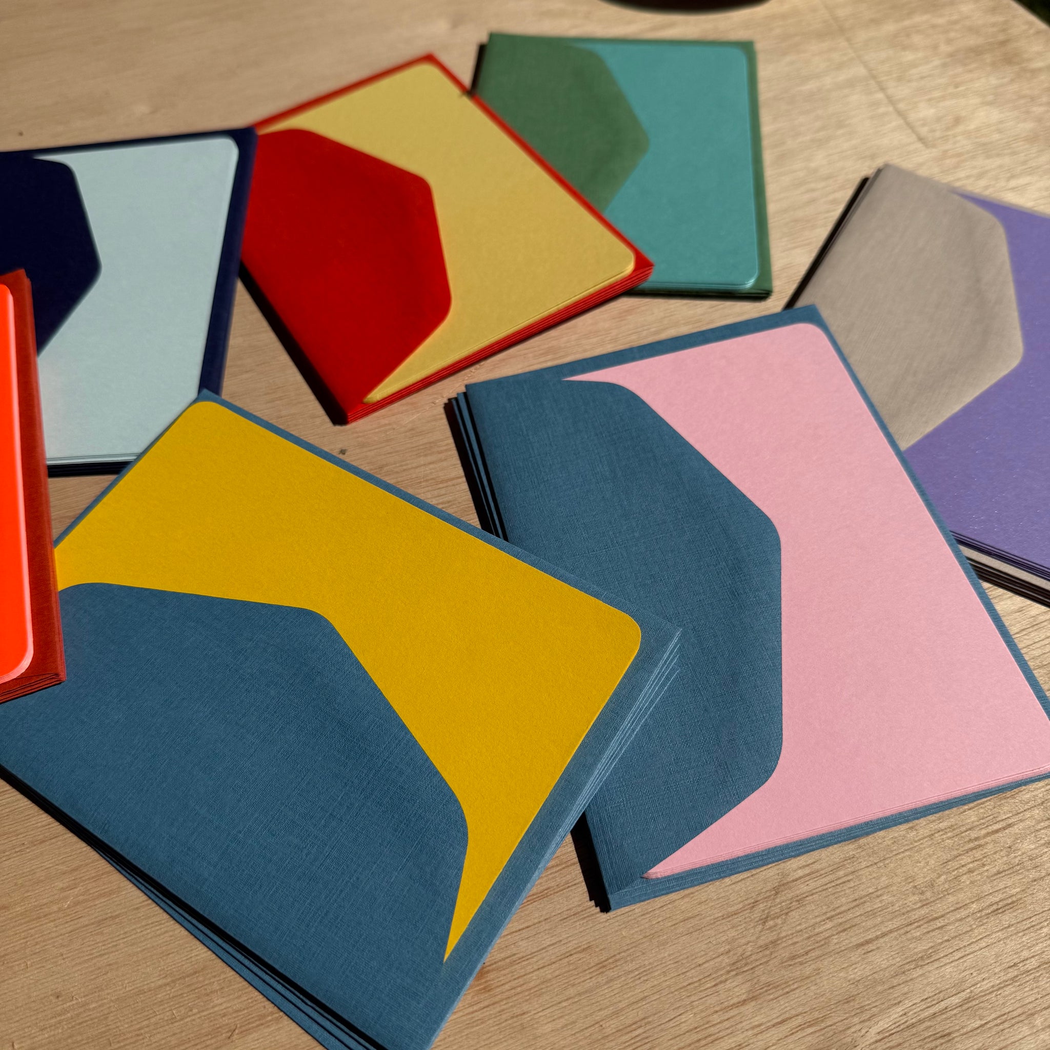 Pack of 5 A6 Cards and Envelopes by Le Typographe