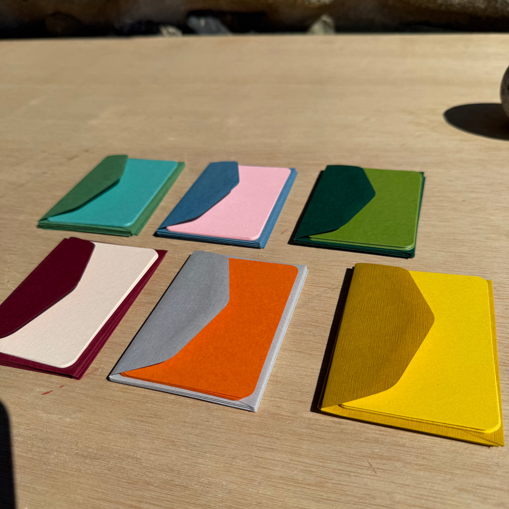Pack of 5 Mini Cards and Envelopes by Le Typographe