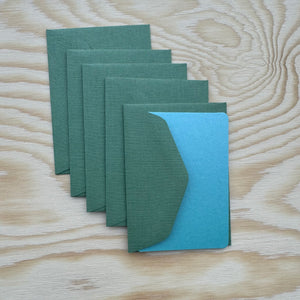 Pack of 5 Mini Cards and Envelopes by Le Typographe