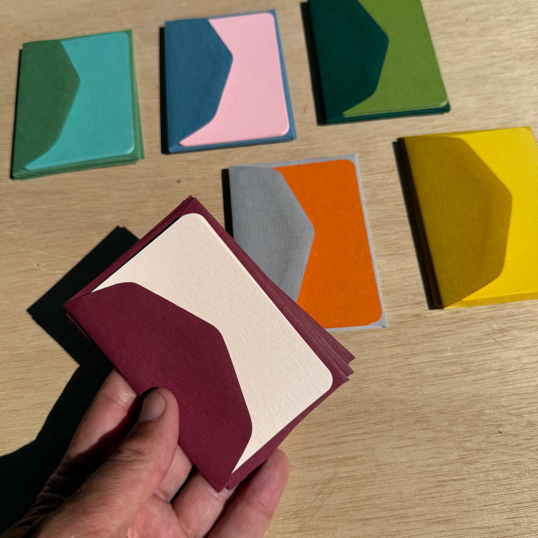 Pack of 5 Mini Cards and Envelopes by Le Typographe