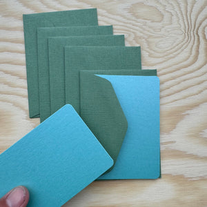 Pack of 5 Mini Cards and Envelopes by Le Typographe