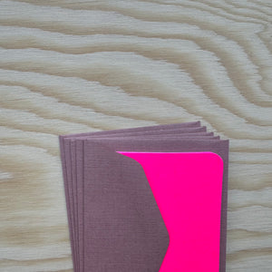 Pack of 5 Mini Cards and Envelopes by Le Typographe