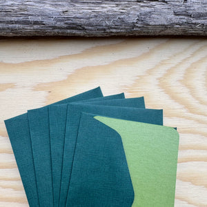 Pack of 5 Mini Cards and Envelopes by Le Typographe