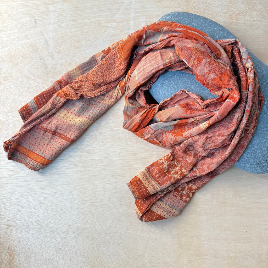Pandora Jacquard Scarf in Roux by Letol