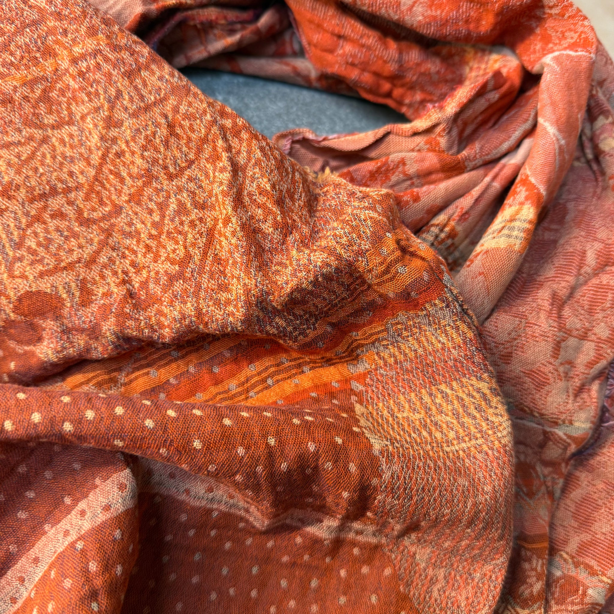 Pandora Jacquard Scarf in Roux by Letol