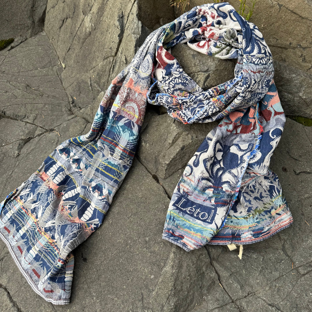 Paul Jacquard Scarf in Jeaner by Letol