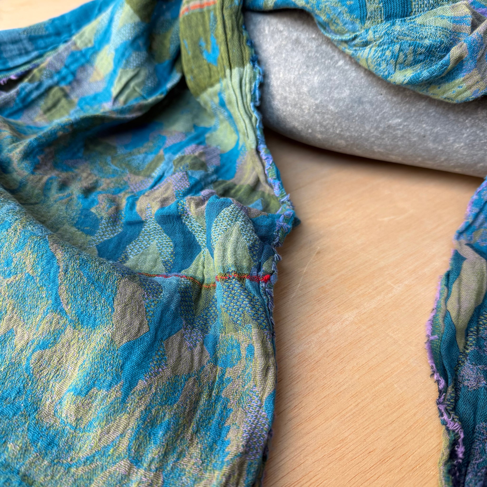 Philippine Jacquard Scarf in Tiffany by Letol