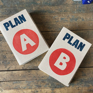 Plan A and Plan B Notebook by Sukie
