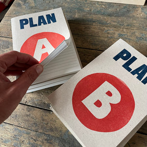 Plan A and Plan B Notebook by Sukie