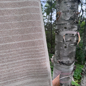 Planescape Blanket in Marled Flax by Jill Malek
