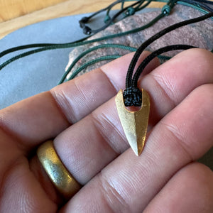 Pointed Pendant Necklace by Bryan Hansen Metals