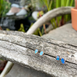 Polished Opal Stud Earrings by Hawkhouse