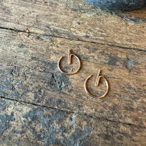 Power Up 14k Gold fill Earrings by 8.6.4 Design