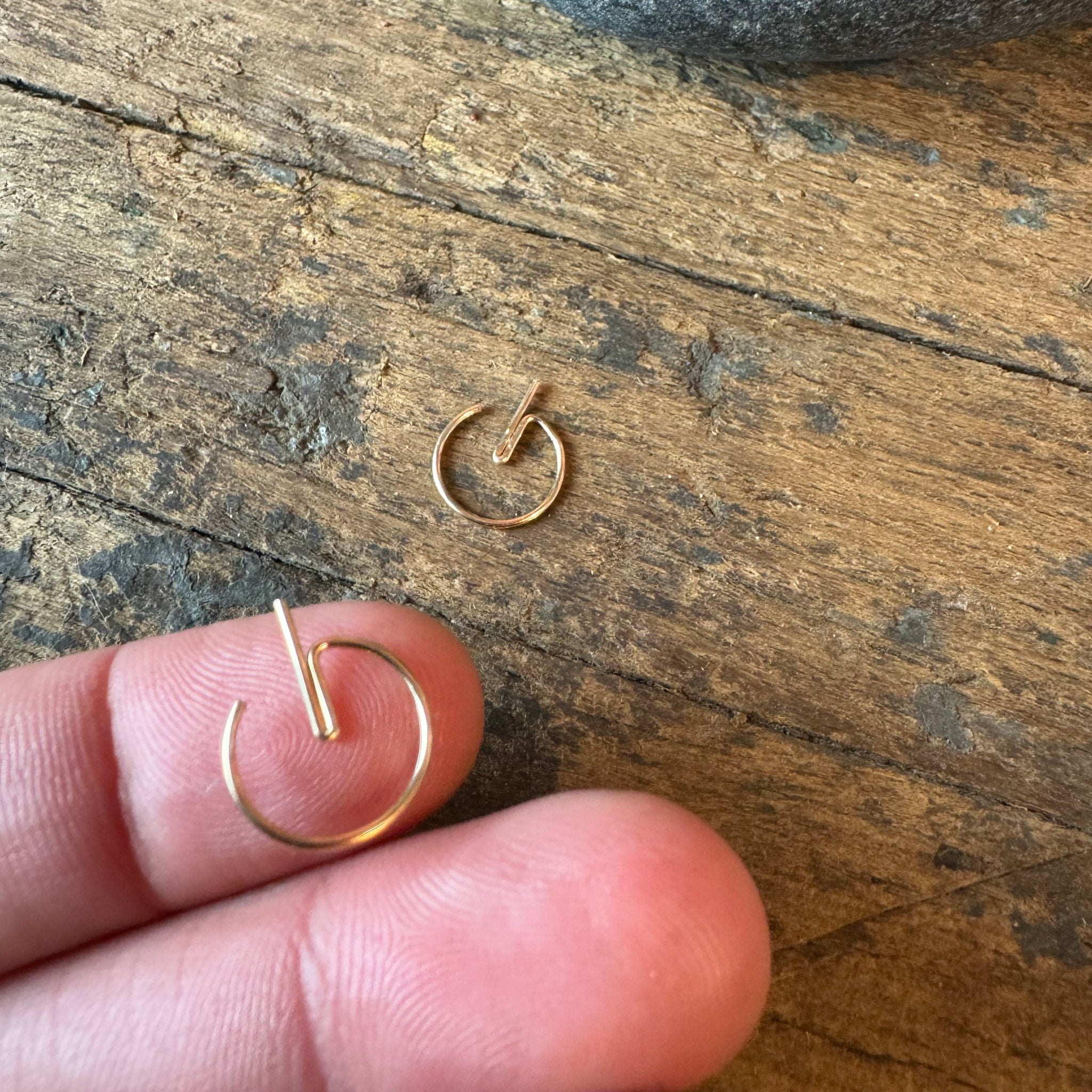 Power Up 14k Gold fill Earrings by 8.6.4 Design