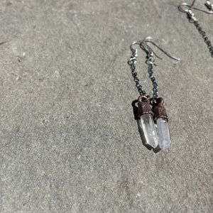 Quartz Chain Earrings by Hawkhouse