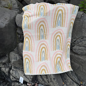 Rainbow (Pink) Baby Blanket by In2Green