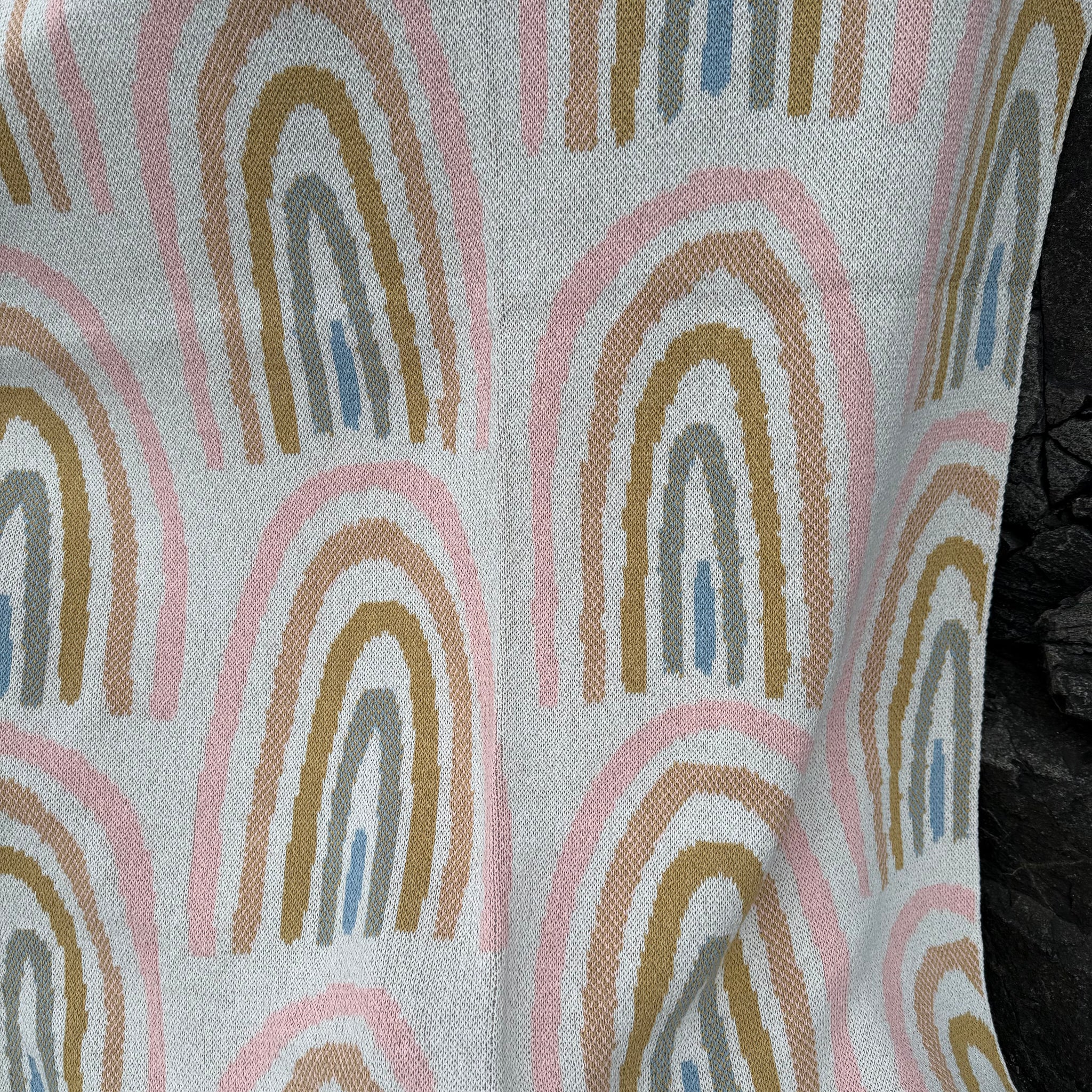 Rainbow (Pink) Baby Blanket by In2Green