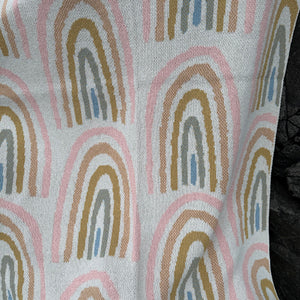 Rainbow (Pink) Baby Blanket by In2Green