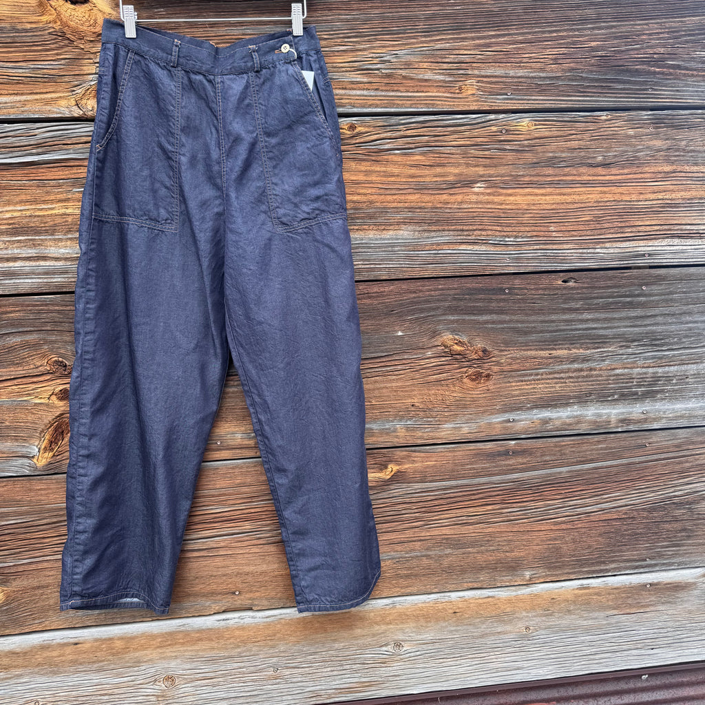 Ranch Pant in Indigo Cotton and Tencel Denim by Sarahwear