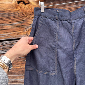Ranch Pant in Indigo Cotton and Tencel Denim by Sarahwear