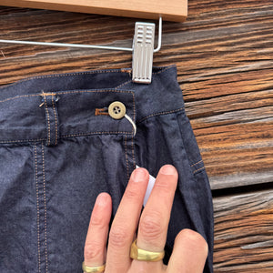 Ranch Pant in Indigo Cotton and Tencel Denim by Sarahwear