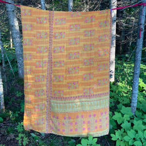 Recycled Sari Kantha Blanket 10