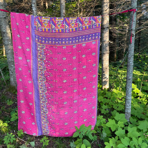 Recycled Sari Kantha Blanket 10