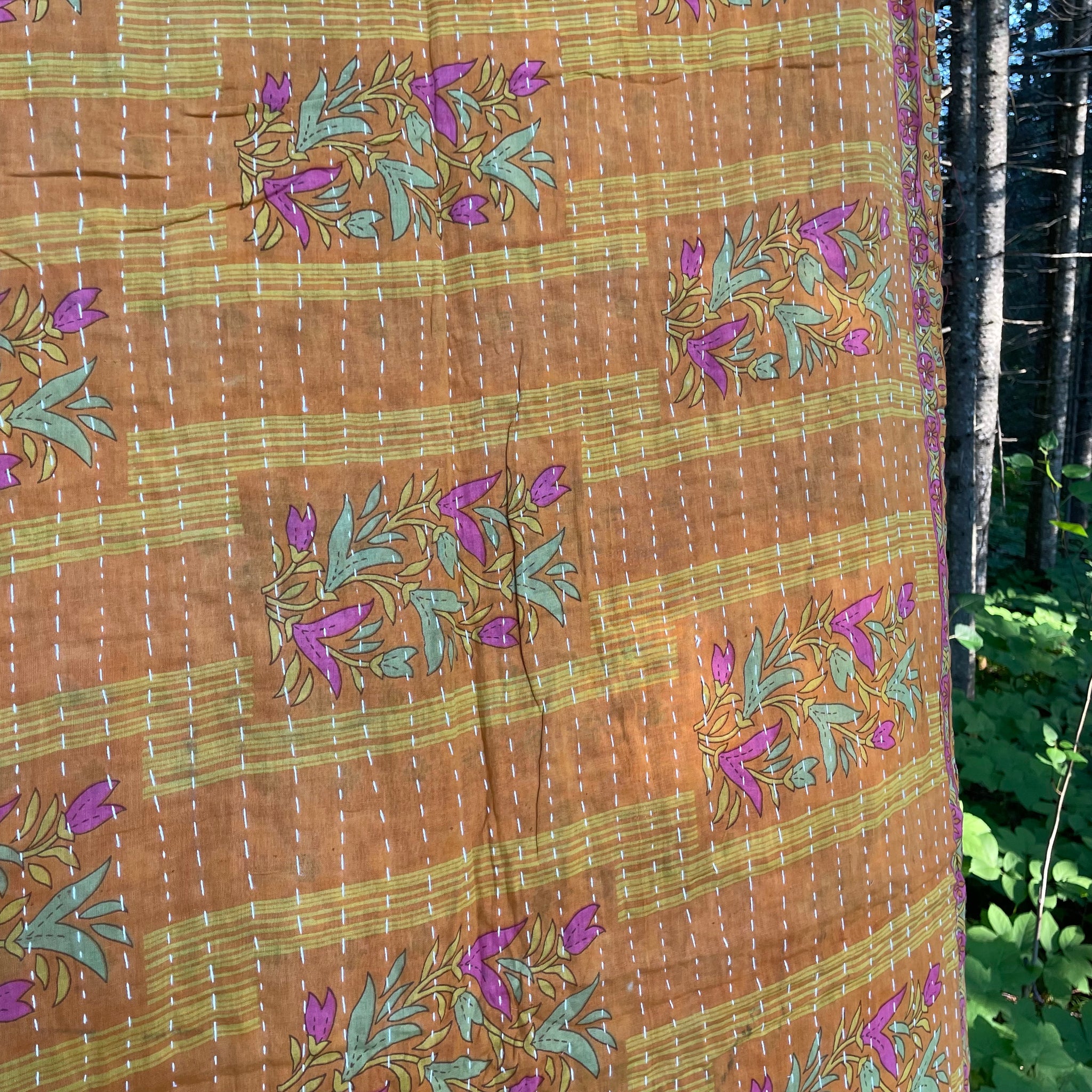 Recycled Sari Kantha Blanket 10