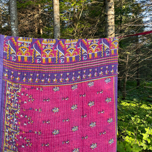 Recycled Sari Kantha Blanket 10