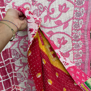 Recycled Sari Kantha Blanket 23