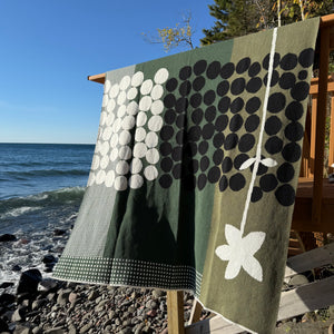 Rock Rose Throw by Susie Pilgrim Waters for In2Green