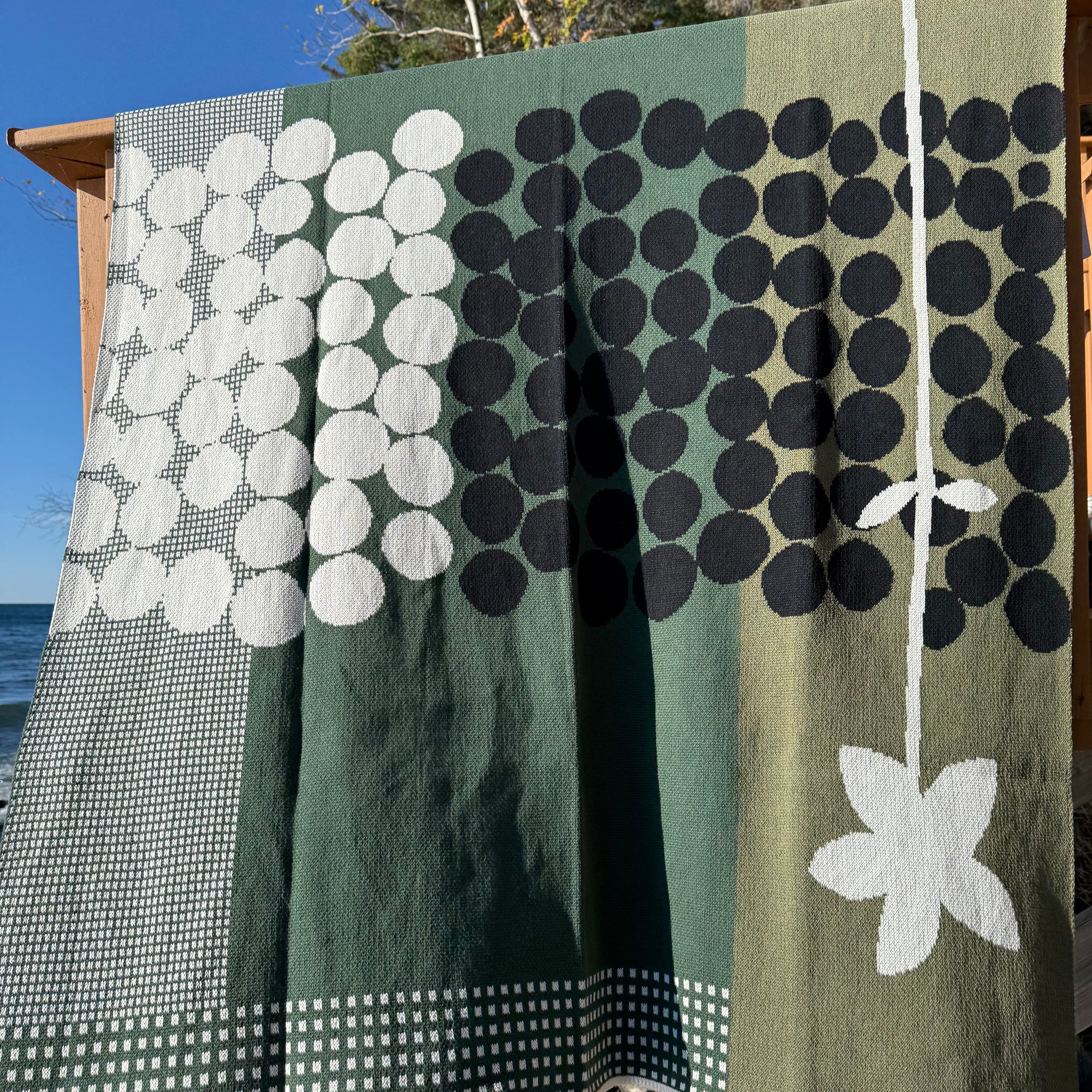 Rock Rose Throw by Susie Pilgrim Waters for In2Green