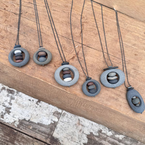 Rock in Rock Necklace by Lakestone Jewelry