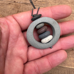 Rock in Rock Necklace by Lakestone Jewelry