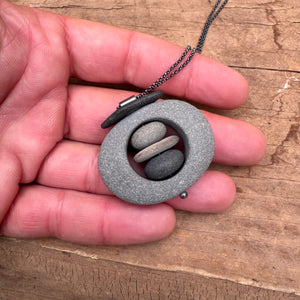 Rock in Rock Necklace by Lakestone Jewelry