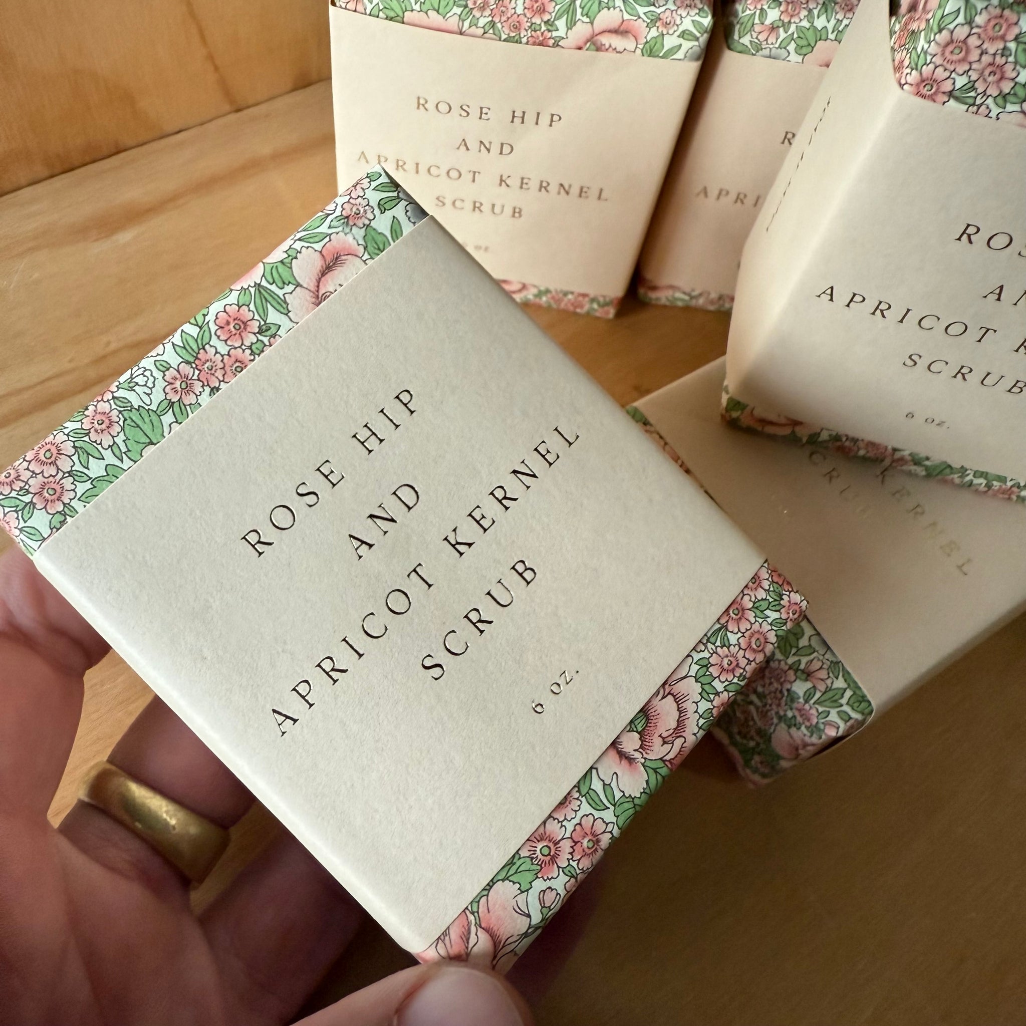 Rose Hip and Apricot Kernel Scrub Soap by Saipua