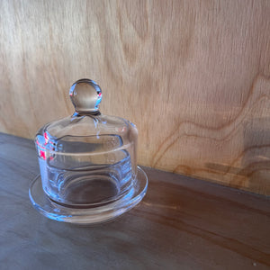 Round Glass Cloche Condiment Dish