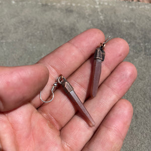 Rusty Quartz Drop Earrings by Hawkhouse
