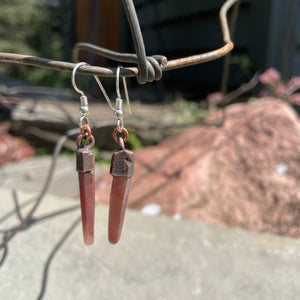 Rusty Quartz Drop Earrings by Hawkhouse