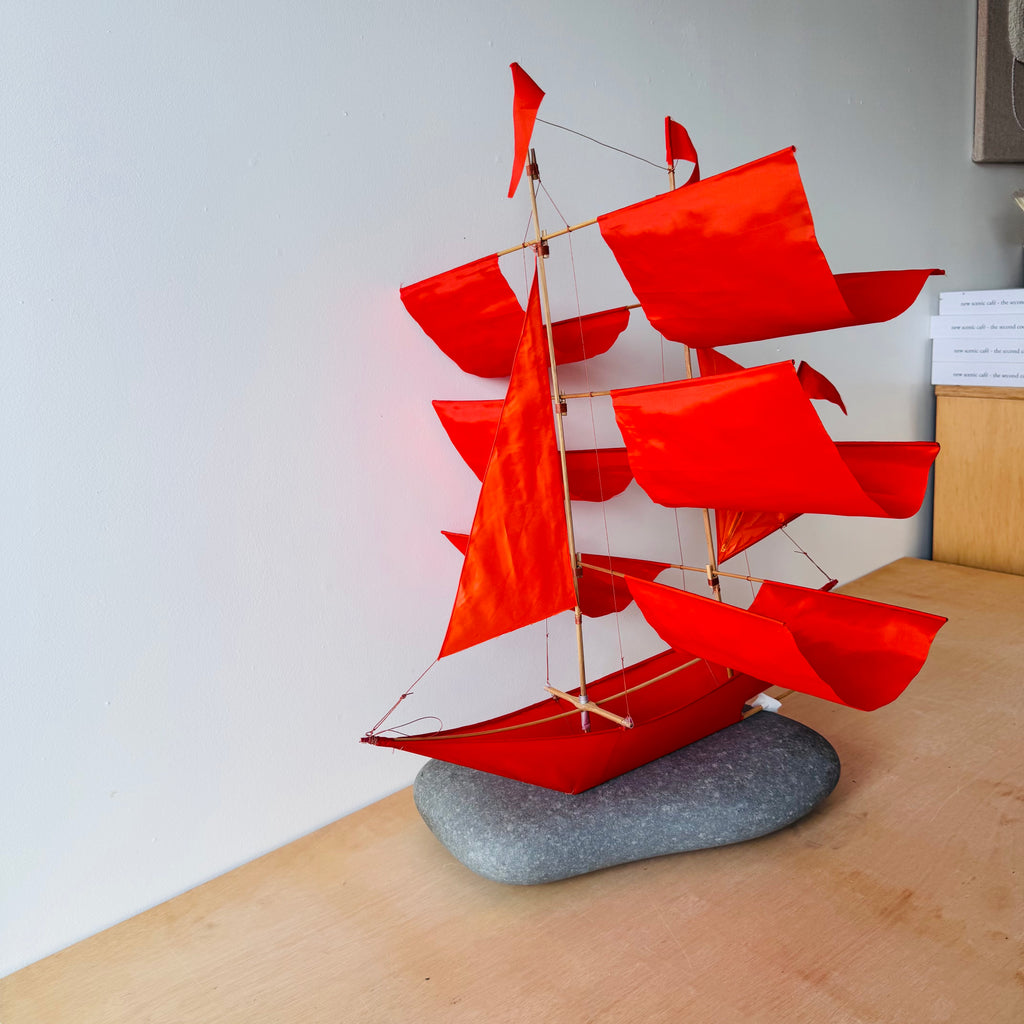 Sailing Ship Kite in Flame by Haptic Lab