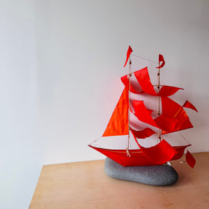 Sailing Ship Kite in Flame by Haptic Lab