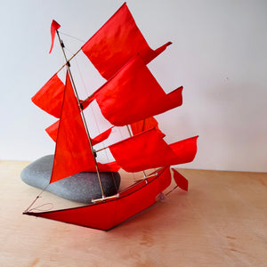 Sailing Ship Kite in Flame by Haptic Lab