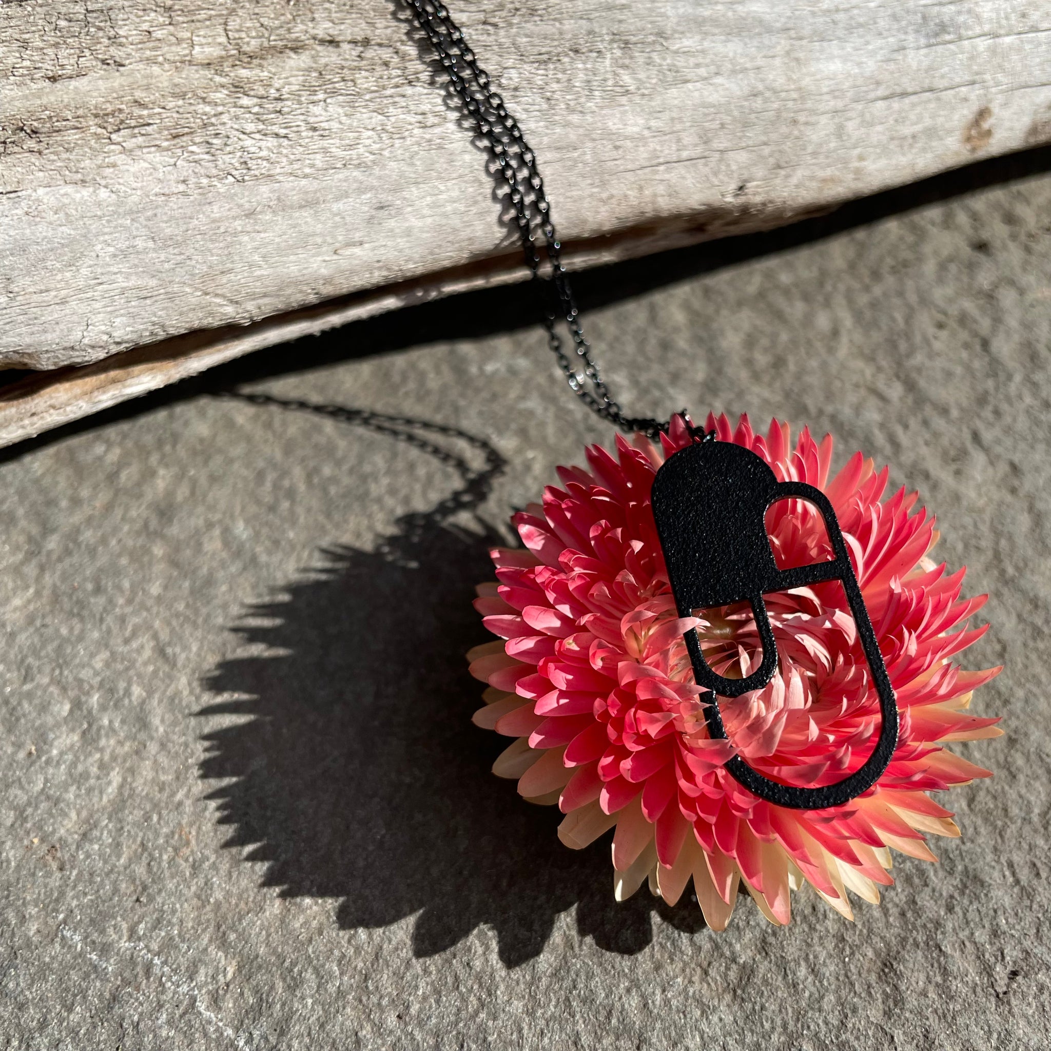 Santorini Necklace in Black Powder Coating by Days of August