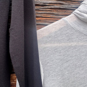 Silk Cashmere Blend Long Sleeve Turtle Neck Top
