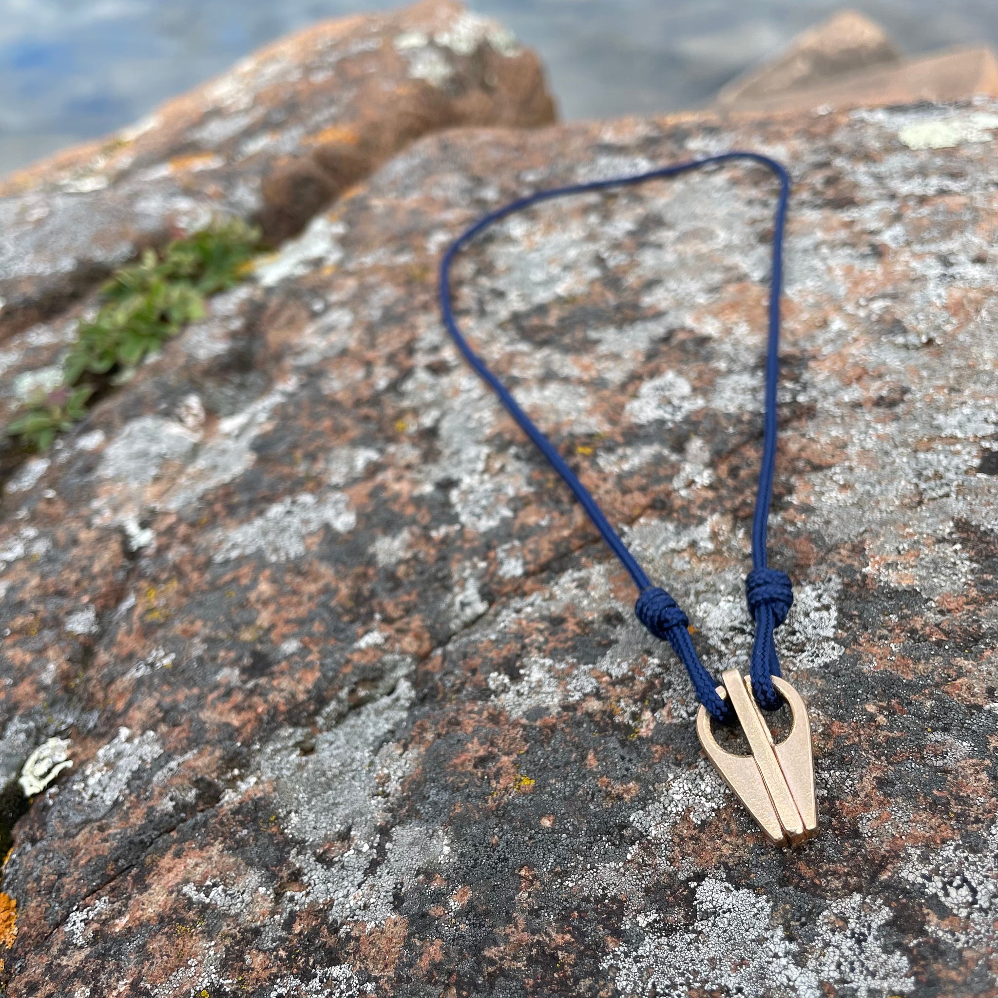 Skull Clasp Necklace by Bryan Hansen Metals