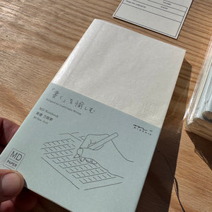 Slim Gridded B6 Notebook by MD Paper, Japan