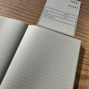 Slim Gridded B6 Notebook by MD Paper, Japan