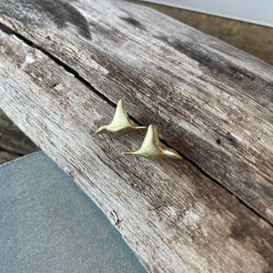 Small Birds Post Earrings by Blacking Metals