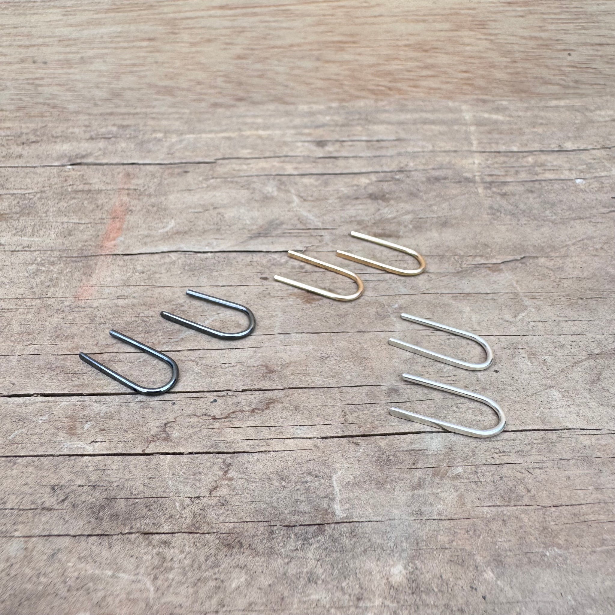 Small Staple Earrings by Everart Designs